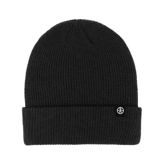 Classic Ribbed Knit Beanie 2pcs-(black + Green) - Picture 2 of 6